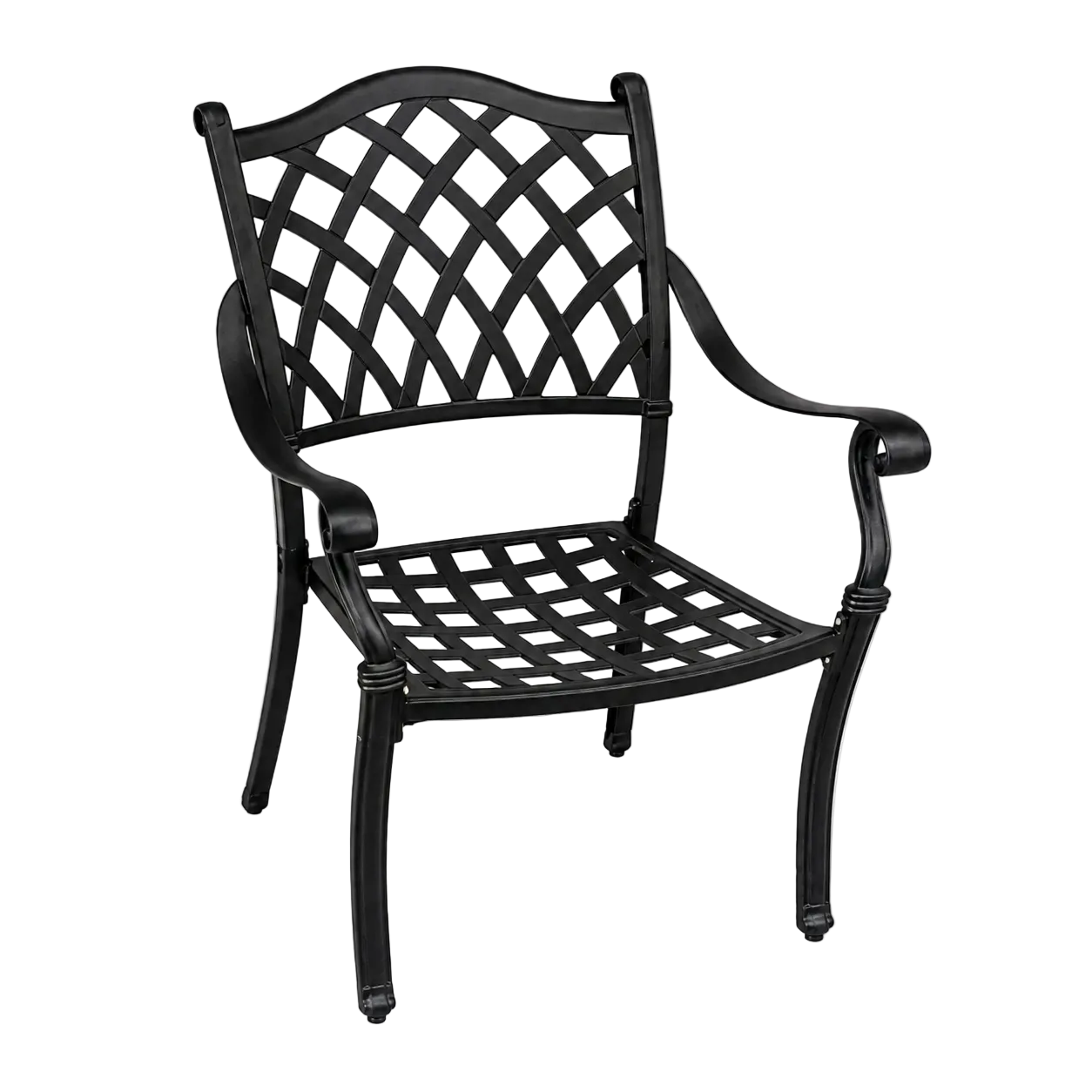 Elana 3-Piece Outdoor Bistro Set – Table with 2 Cast Aluminum Chairs