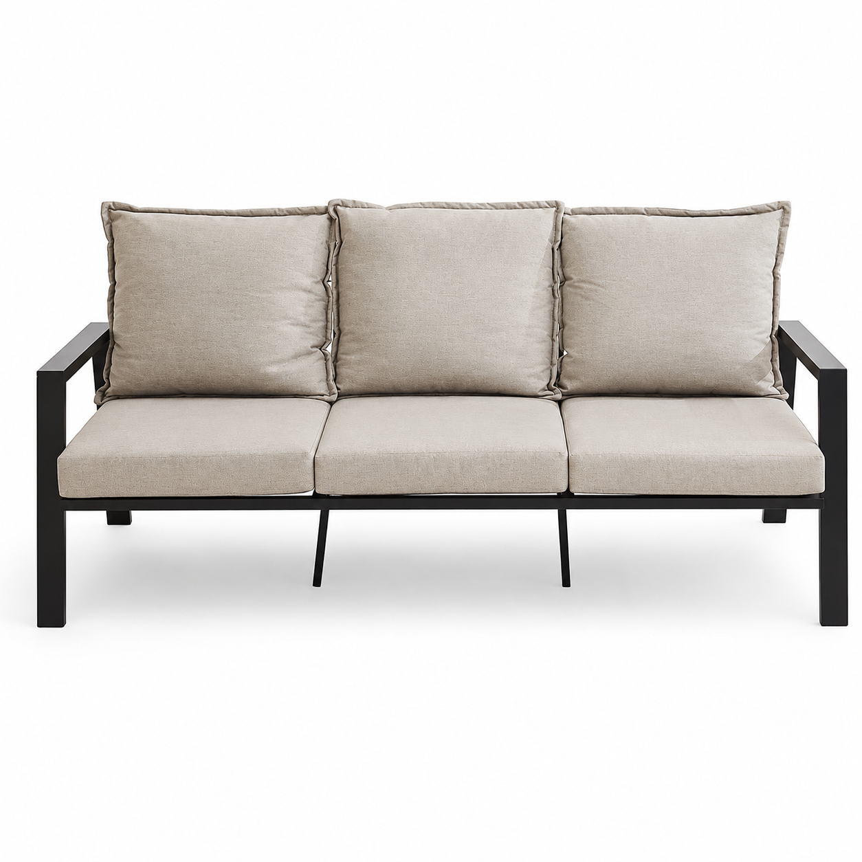 Zanari 4-Piece Outdoor Sofa Set – 3-Seater Sofa, 2 Armchairs & Coffee Table