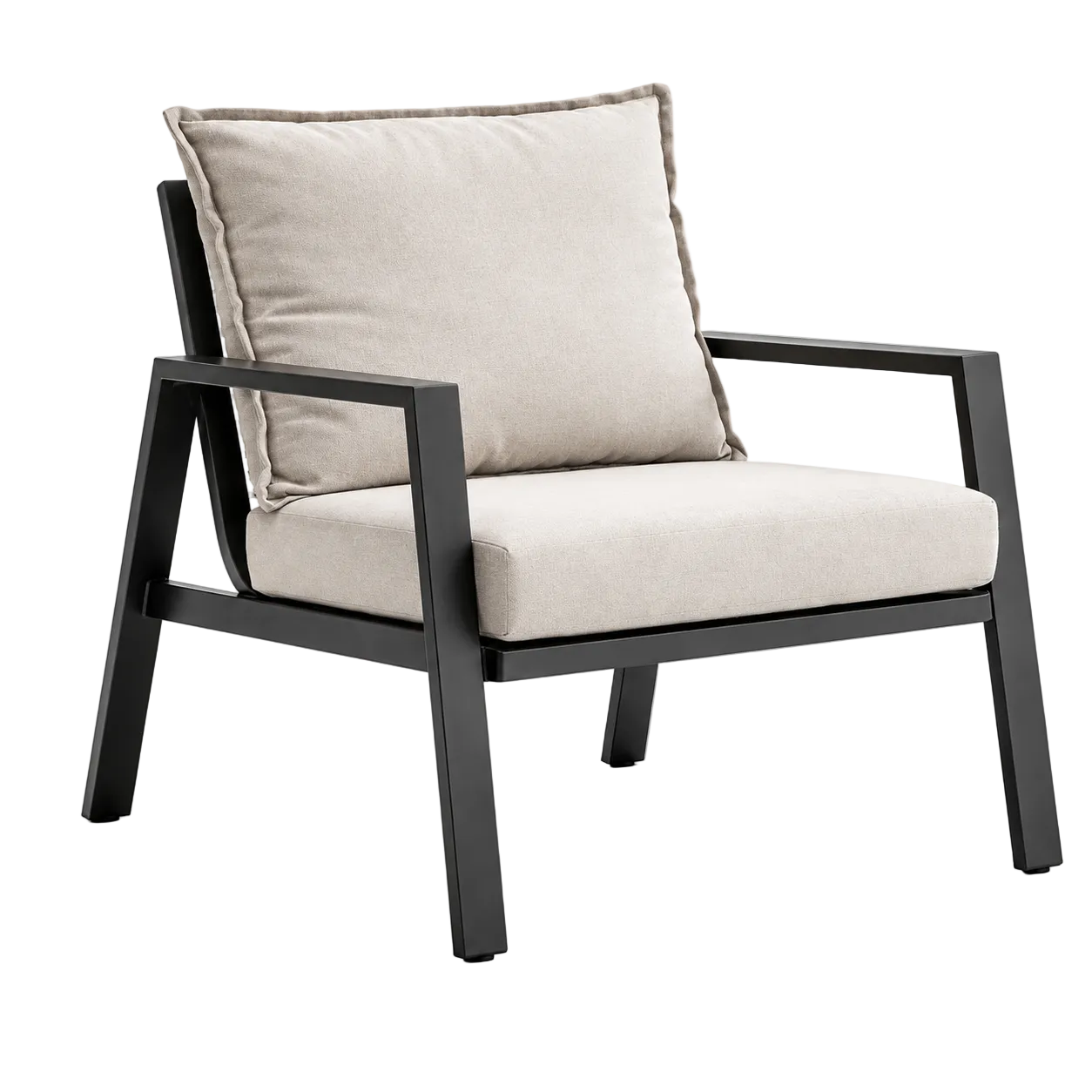 Zanari 4-Piece Outdoor Sofa Set – 3-Seater Sofa, 2 Armchairs & Coffee Table