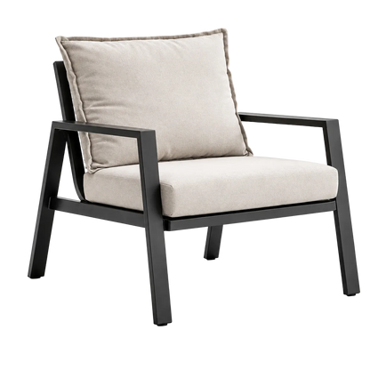 Zanari 4-Piece Outdoor Sofa Set – 3-Seater Sofa, 2 Armchairs & Coffee Table